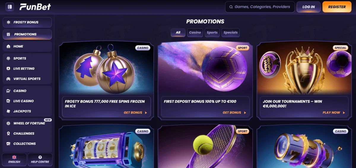 funbet casino bonus